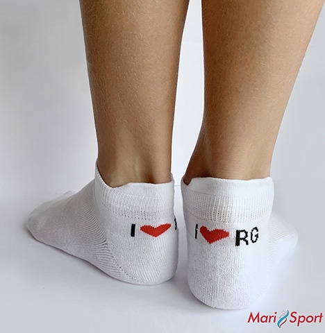 Белые носки i love rg